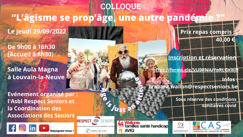 Colloque « L’âgisme se prop’âge, une autre pandémie ? »